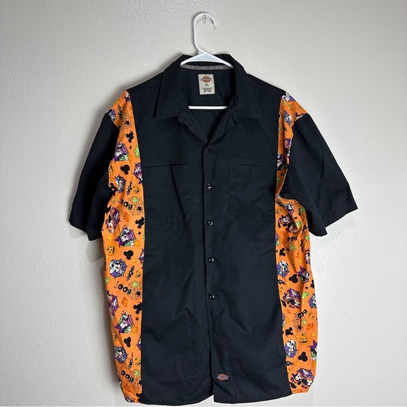 Other - Dickies Mickey Mouse Halloween Button Up Shirt Size XL